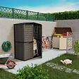 INTEC - Abri de Jardin Extérieur 151x83xH200cm Gris Anthracite - Cabanon de jardin Plancher Rangement Outils & Mobilier de Jardin - vignette