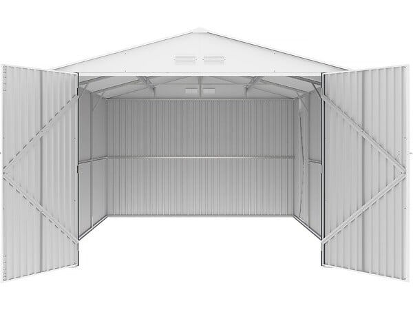 HABITAT ET JARDIN - Garage en métal "Houston" 18,56m²  - Anthracite - large