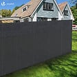 VOUNOT - Brise vue occultant en HDPE 150g/m² 1.8x20m avec attaches de fixation anthracite - vignette