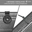 VOUNOT - Brise vue occultant en HDPE 150g/m² 1.8x20m avec attaches de fixation gris - vignette