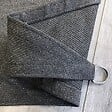 COTE STORE - Voile d'ombrage 3 x 3 x 3 m triangulaire 280g/m² - Haute densité résistante au vent - Tissu micro-aéré - Gris - vignette