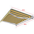 COTE STORE - Store banne manuel 3,6 x 3 m Monobloc pour terrasse - Gris jaune - vignette