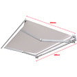 COTE STORE - Store banne manuel 3 x 2,5 m Monobloc pour terrasse - Écru - vignette