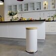 KITCHEN MOVE - Poubelle à pédale inox FOREST blanc 30L - vignette