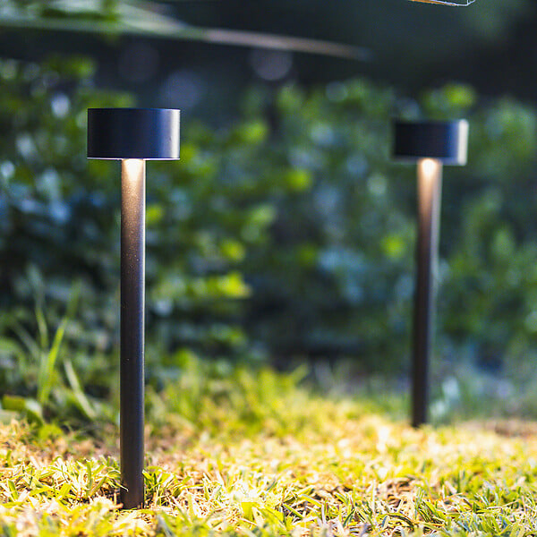 LUMISKY - 2 Balises solaires à piquer FORTY H30cm - large