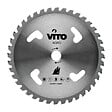 VITO - Lame de coupe pour débroussailleuse 40 dents Diam 255mm en Tungstène Alesage 25.4 VITO - vignette