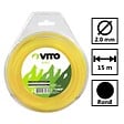 VITO - Fil nylon rond pour débroussailleuse - longueur 15m - diamètre 2mm VITO - vignette