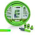 VITO - Tuyau d'arrosage 15mm 10 m KIT PVC lance multi jet + 2 raccords + nez de robinet VITO - vignette