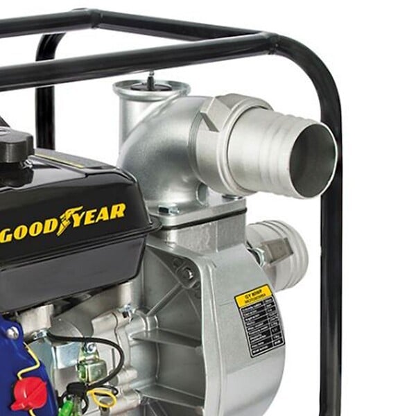 GOODYEAR - Pompe à eau 6.5CV Essence 4T OHV 196Cm3 Motopompe thermique 54m3/h Raccords 75mm Inondations Caves Piscines GOODYEAR - large