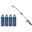 KEMPER - Desherbeur thermique piezo Chalumeau gaz + 4 Recharges gaz KEMPER - vignette