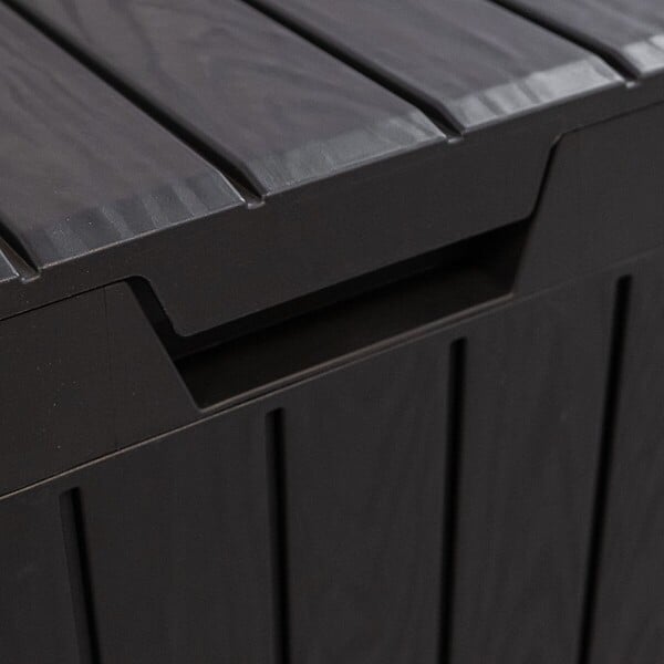 TOOMAX - Poubelle de jardin 80 Litres Noire 38 x 38 x H65 cm Couvercle à pression TOOMAX - large
