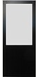 GD MENUISERIES - Porte Coulissante Athena Noir H204 x L83 cm - vignette