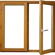 GD MENUISERIES - Fenetre Bois 2 Vantaux H175 x L120 cm Côte Tableau - vignette