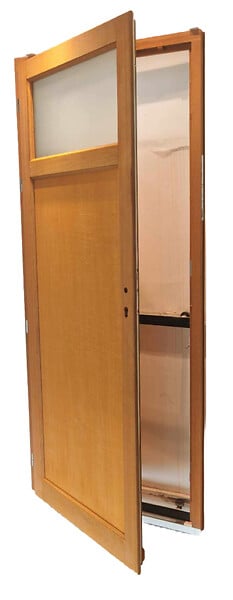 GD MENUISERIES - Porte De Service Bois Pagos, H200 x L90 cm Côte Tableau, p.Droit - large