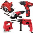 ITOOLS - Pack 5 outils ITOOLS meuleuse + perceuse + visseuse + scie circulaire + scie sauteuse et Boite à outils Itools 18' - vignette