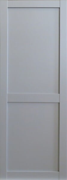 GD MENUISERIES - Porte Coulissante Athena 2 Panneaux Gris Clair H204 x L83 cm - large