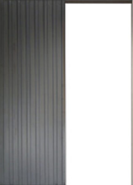 GD MENUISERIES - Porte Coulissante bois Ayous Vitrée H204 x L83 cm, Galandage, kit finition - large