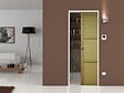 GD MENUISERIES - Porte Coulissante bois Ayous 3 Panneaux H204 x L73 cm, Galandage, kit finition - vignette