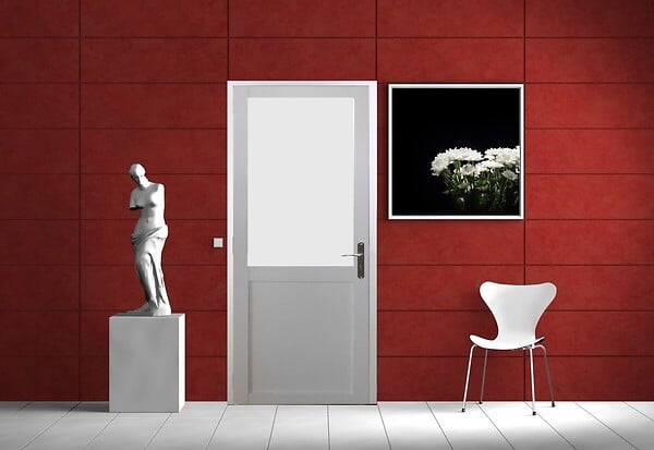 GD MENUISERIES - Bloc Porte Athena BLANC H204 x L73 cm Côte Tableau P.Gauche - large