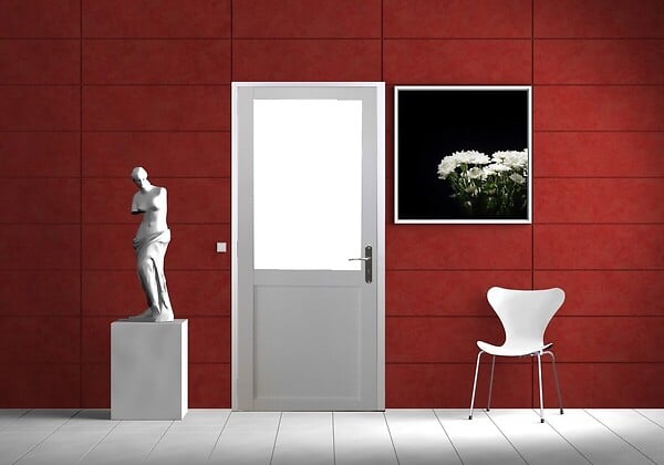 GD MENUISERIES - Bloc Porte Atelier BLANC sans meneau H204 x L73 cm Côte Tableau P.Gauche - large