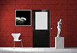 GD MENUISERIES - Bloc Porte Athena Noir H204 x L73 cm Côte Tableau P.Gauche - vignette