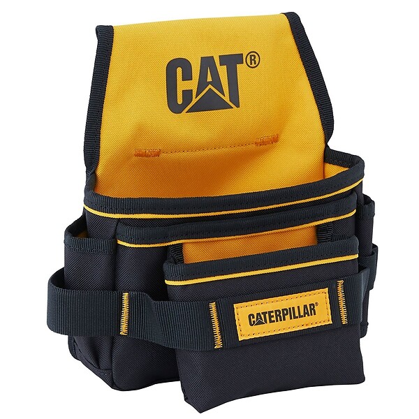 CATERPILLAR - Porte outils 5 poches Sacoche à outils Polyester 600D / PVC CAT - large