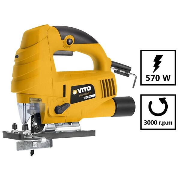 VITO - Scie sauteuse 570W Protection lame Coupe 45° Fonction pendulaire VITO - large