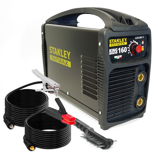 STANLEY - Poste à souder inverter KING 160 MMA Electrodes Acier Inox Fonte Basiques 1.6 à 4 mm STANLEY FATMAX - large