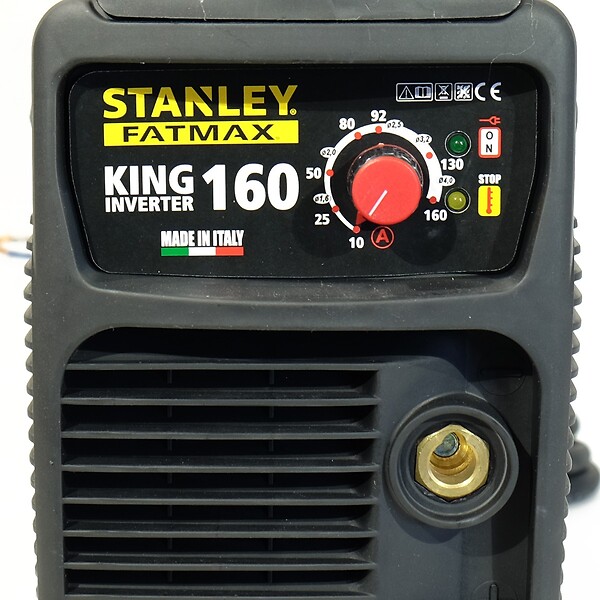 STANLEY - Poste à souder inverter KING 160 MMA Electrodes Acier Inox Fonte Basiques 1.6 à 4 mm STANLEY FATMAX - large
