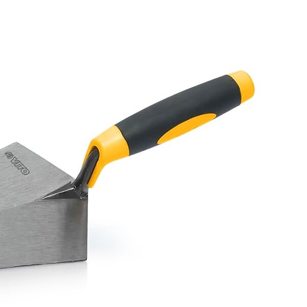 VITO - Truelle de maçon Portugaise forgée ronde 240mm Acier trempé Manche Bi-matière VITO - large