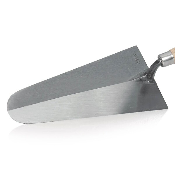 VITO - Truelle de maçon Portugaise forgée Ronde 220mm Acier trempé Manche en bois VITO - large