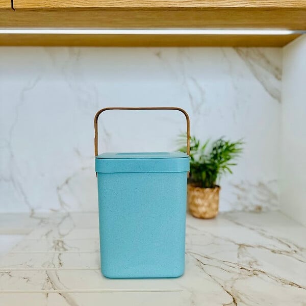 KITCHEN MOVE - Poubelle de table seau à compost BODEN Bleu 5L - large