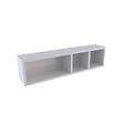 AURLANE - Etagère murale 80x20x20cm blanche de rangement 3 emplacements - PERSONALYZ TRIPLO - vignette