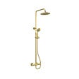 AURLANE - Colonne de douche Thermostatique finition Or Doré Brossé 133x26x52 cm - MOLLY GOLD - vignette