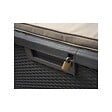TOOMAX - Coffre de jardin en résine 560 Litres Gris Anthracite Cousin inclus Effet rotin L147xP72xH65 cm TOOMAX - vignette