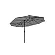 KZ GARDEN - Parasol de jardin double Gris 4.50 x 2.65 x H 2.40 Toile polyester TWIN KZ GARDEN - vignette
