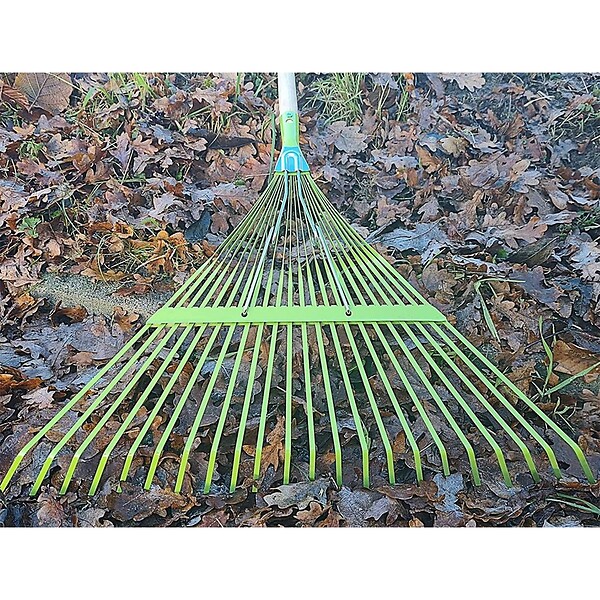 VITO - Balai à gazon 157 cm avec manche en bois 22 dents Feuilles et Jardin VITO - large