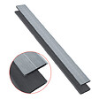 MCCOVER - Lame de cloture en composite alvéolaire coextrudée réversible Gris anthracite/ Gris clair, l.15.6 cm, L.148 cm - vignette