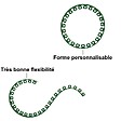 GT GARDEN - Bordure de jardin flexible verte - 3,8 cm x 10 mètres avec 20 piquets d'ancrage - vignette