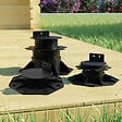 MCCOVER - PLOT RÉGLABLE DE 18 À 30 MM POUR TERRASSE BOIS ET COMPOSITE Noir - vignette
