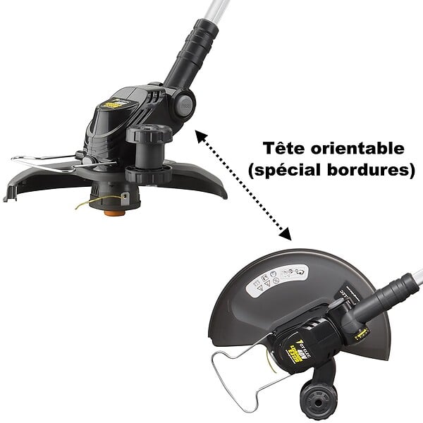 GT ELEC - Coupe bordure sans fil à batterie, 40 V, GT ELEC + batterie 4 Ah + chargeur - large