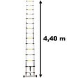GT MARKET - Échelle télescopique en aluminium - 4.40 mètres - vignette