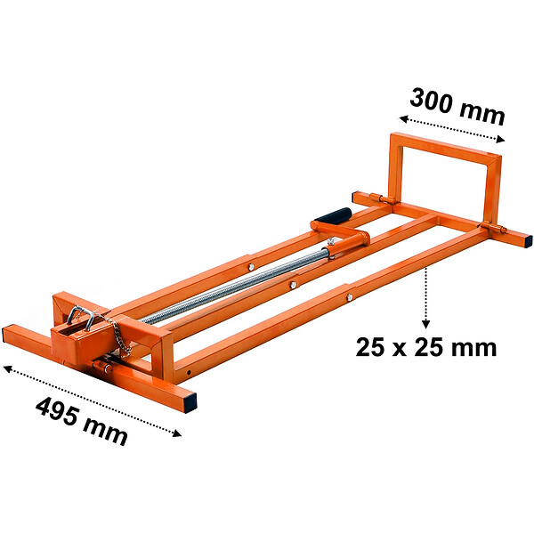 GT GARDEN - Lève tracteur tondeuse avec manivelle - 400 kg - large
