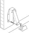 HANGER - Loqueteau ressort QUICK à  visser en acier zingué - vignette