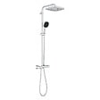 GROHE - Vitalio Comfort 250 Colonne de douche avec mitigeur thermostatique + Douche de tête + Douchette 2 jets, chrome (G26696001) - vignette