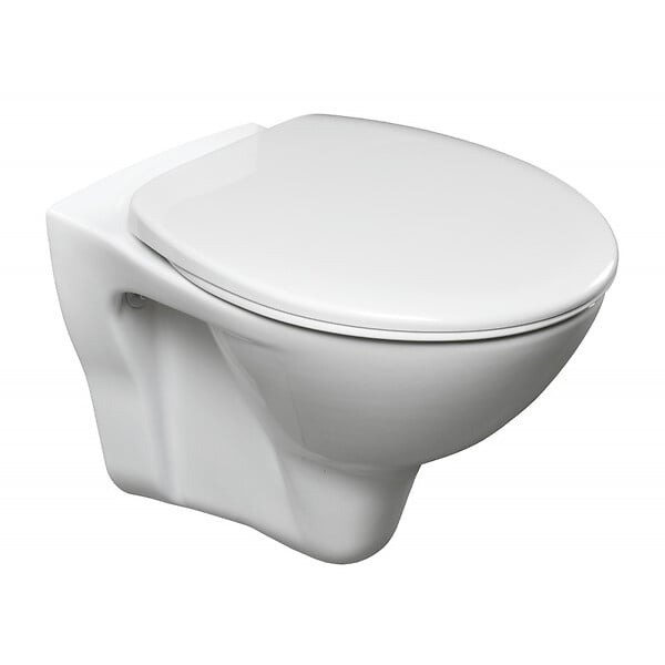 GROHE - Grohe Pack WC Bâti-support Rapid SL + Cuvette suspendue Cersanit S-line + Abattant + Plaque Chrome - large