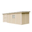 TIMBELA - Abri de Jardin Qualité Premium 14,3 m² - H231x248x648 cm - Sans plancher e  paroi latérale - Timbela M941B-REDWOOD RED - vignette