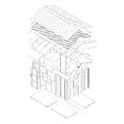 TIMBELA - Abri de Jardin Qualité Premium 8,68 m² - H252x250x412 cm - Construction de Panneaux LP Smartside - Timbela M914 - vignette