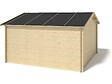 ALTANKA - Abri de jardin en bois - 16m2 - 4x4m - Ep. 28mm - Couleur: naturel - DOM149 - vignette