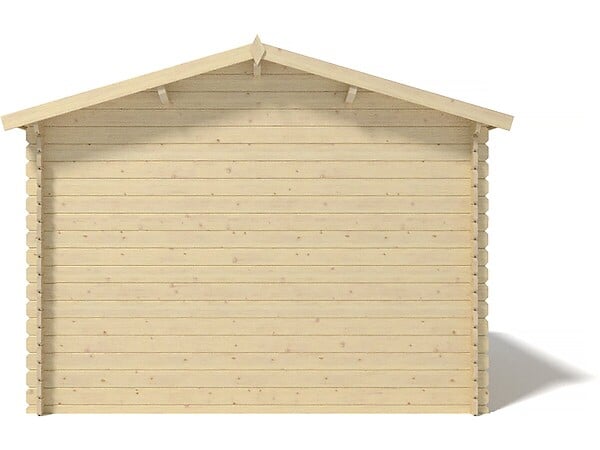 ALTANKA - Abri de jardin en bois - 9m2 - 3x3m - Ep. 28mm - Couleur: naturel - DOM530 - large